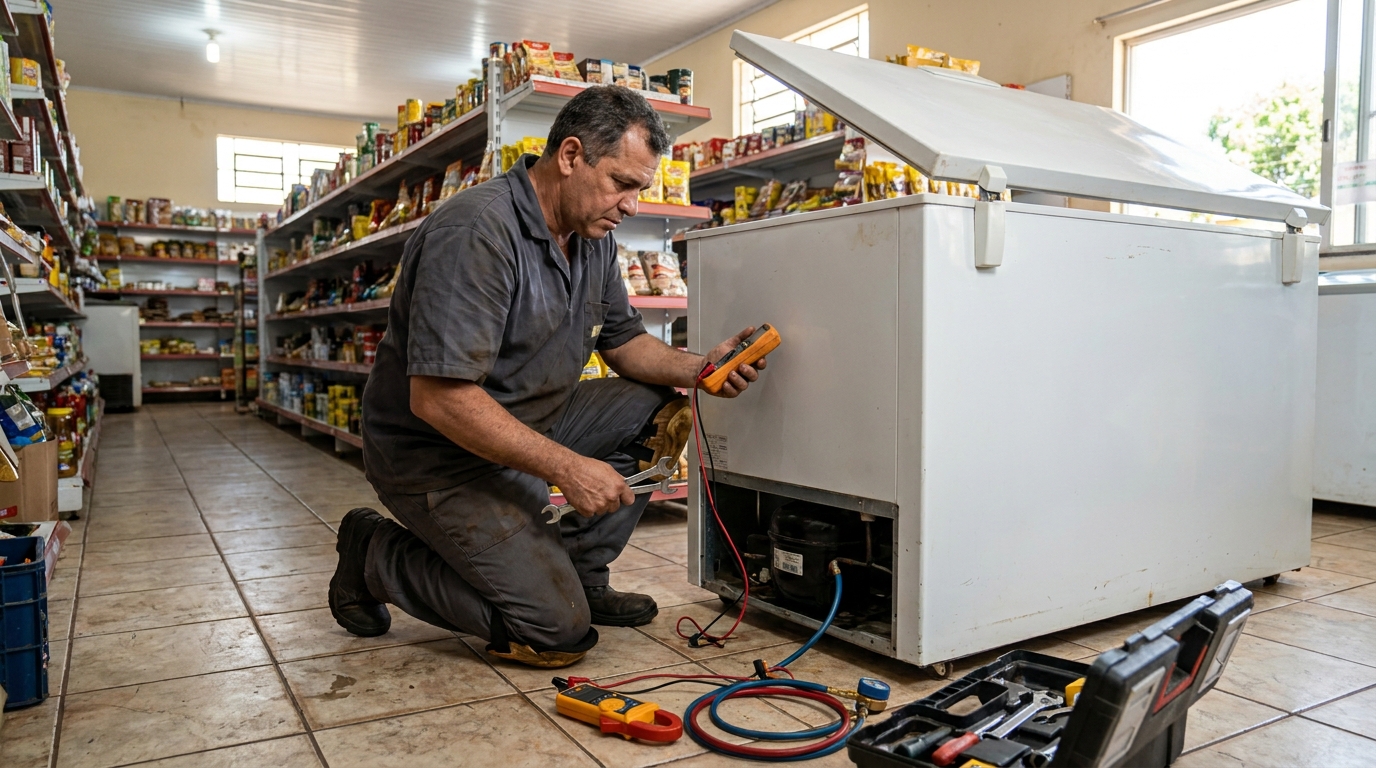 Manutenção em Motor Ventilador nos Altos do Cerrado, Cuiabá‑MT